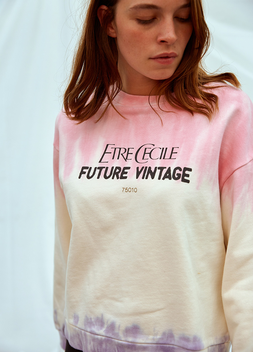 Future Vintage漸層長袖上衣